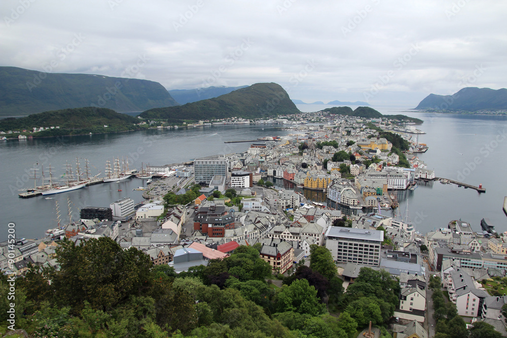 Alesund, view from the Aksla hill