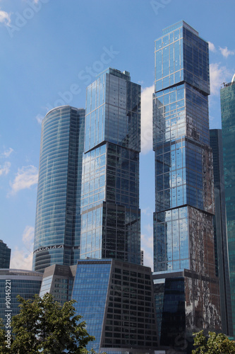 Moscow City business center  Russia