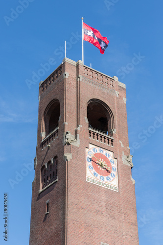 Brick stone tower of Amsterdam stock market photo