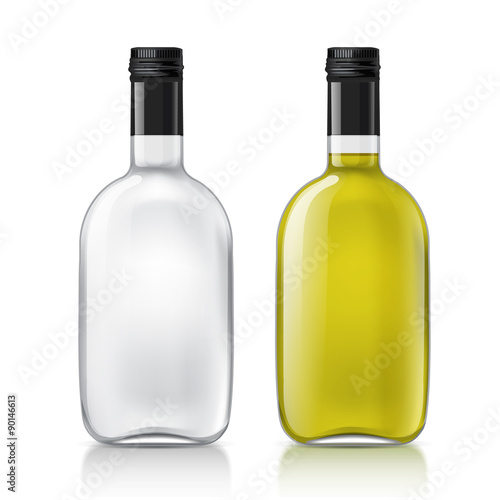 Template of glass bottle 