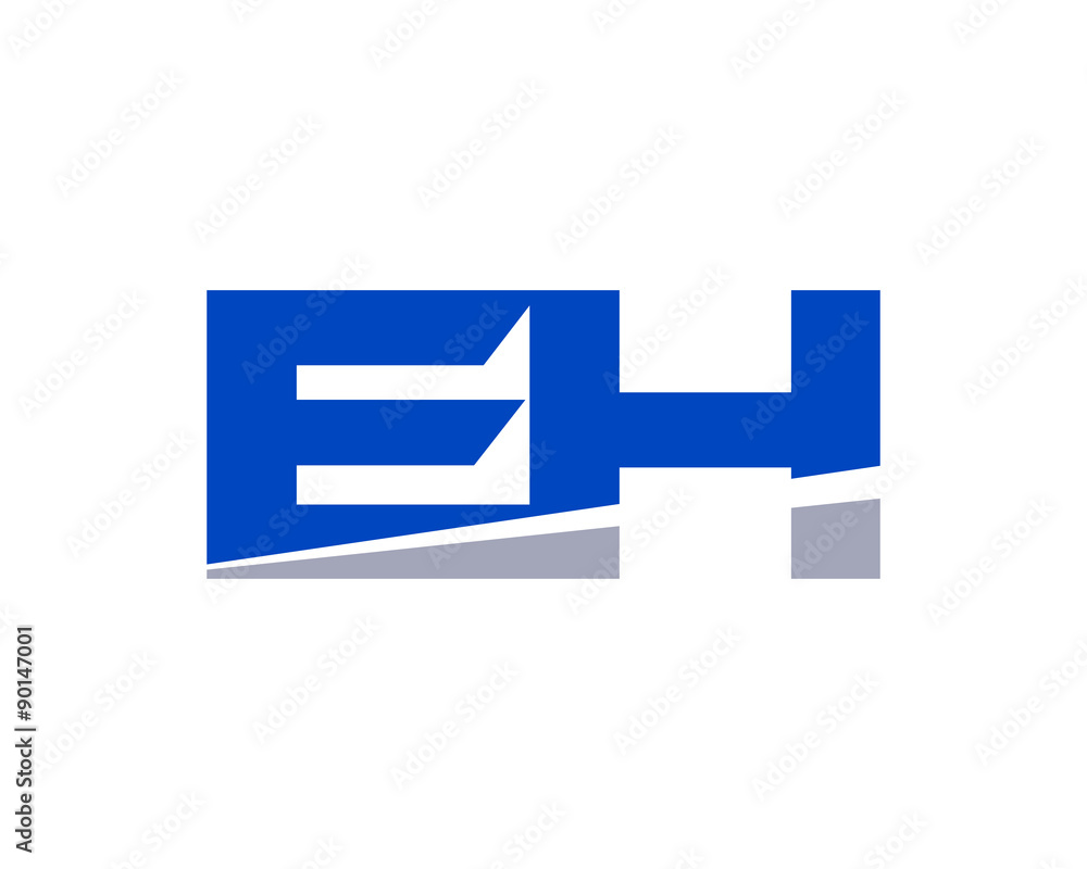 EH Letter Logo Modern EH Letter Logo Modern