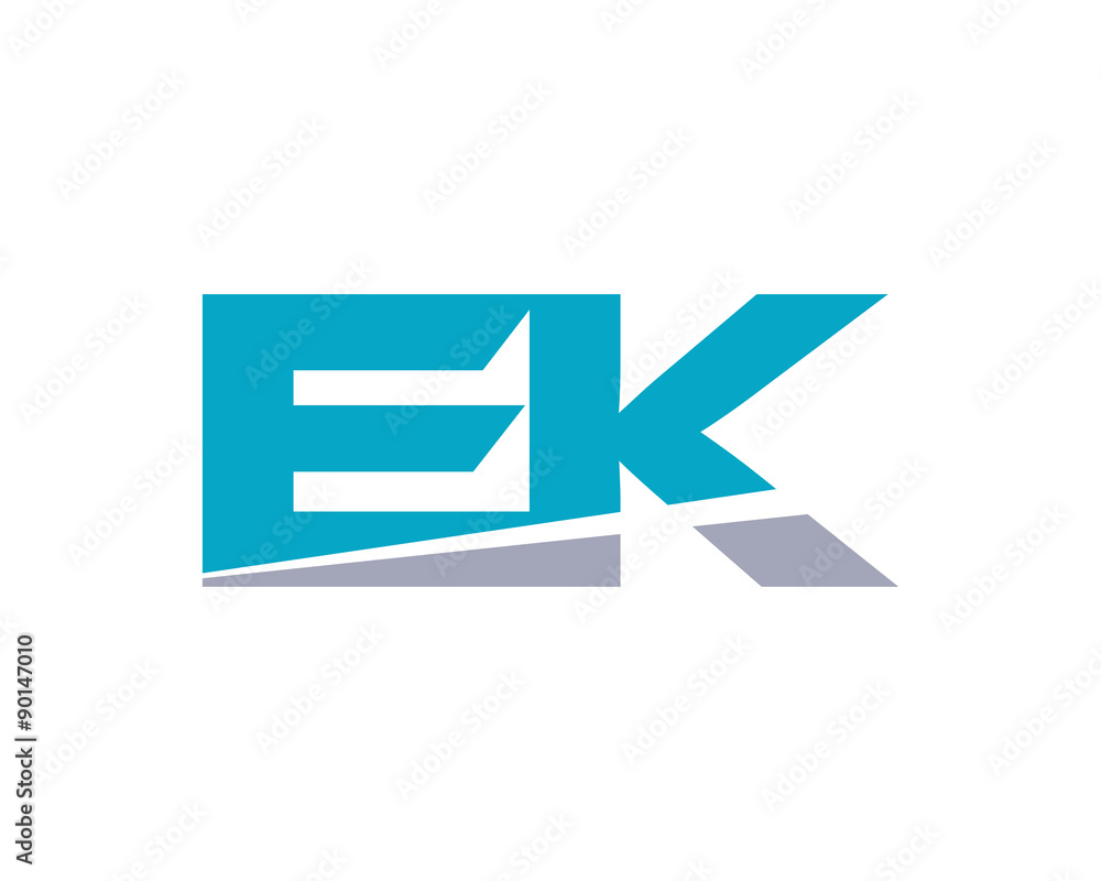 EK Letter Logo Modern EK Letter Logo Modern