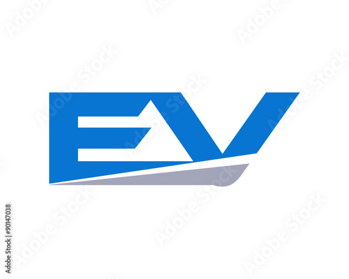 EV Letter Logo Modern