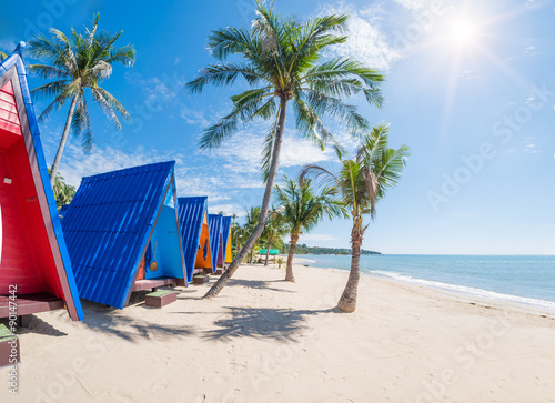 Tropical resort panorama in Koh Samui