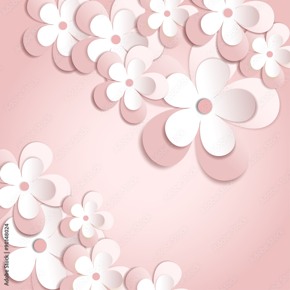 vector background with flowers vector background with flowers