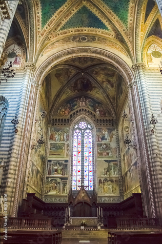 Medieval Gothic Cathedral of Orvieto  Italy