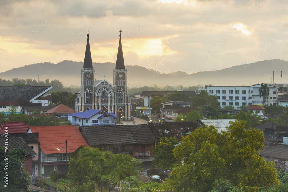 The beautiful Church in Chanthaburi , Thailand