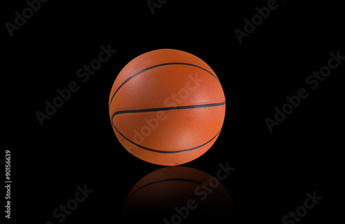 Basketball isolated on a black background © tope007