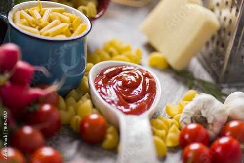 Fresh food on the table
