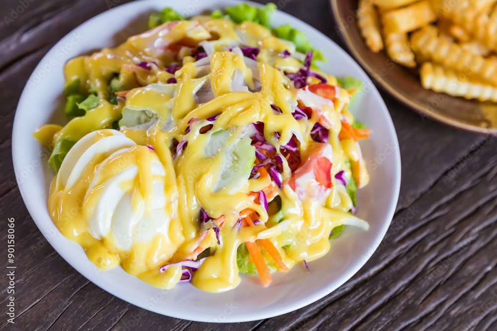 Fresh vegetable salad Fresh vegetable salad