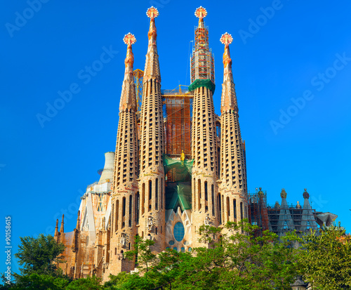 Sagrada Familia - the impressive cathedral designed by Antonio Gaudi