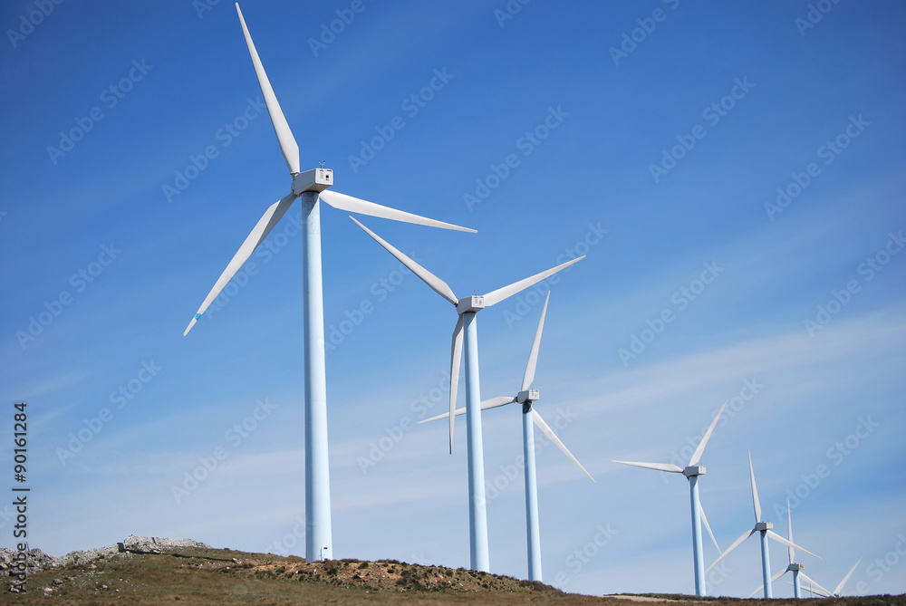 Windmills. Renewable energy