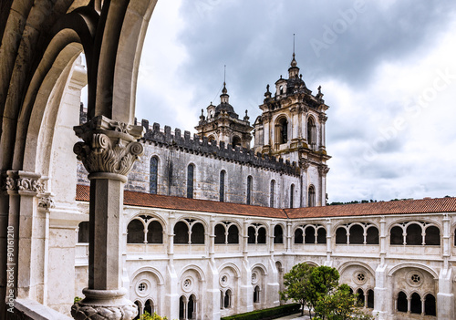 Church Alcobaca Medieval Roman Catholic Monastery  Portugal