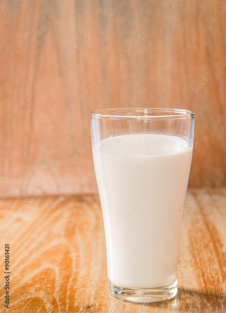Glass of milk. Glass of milk.