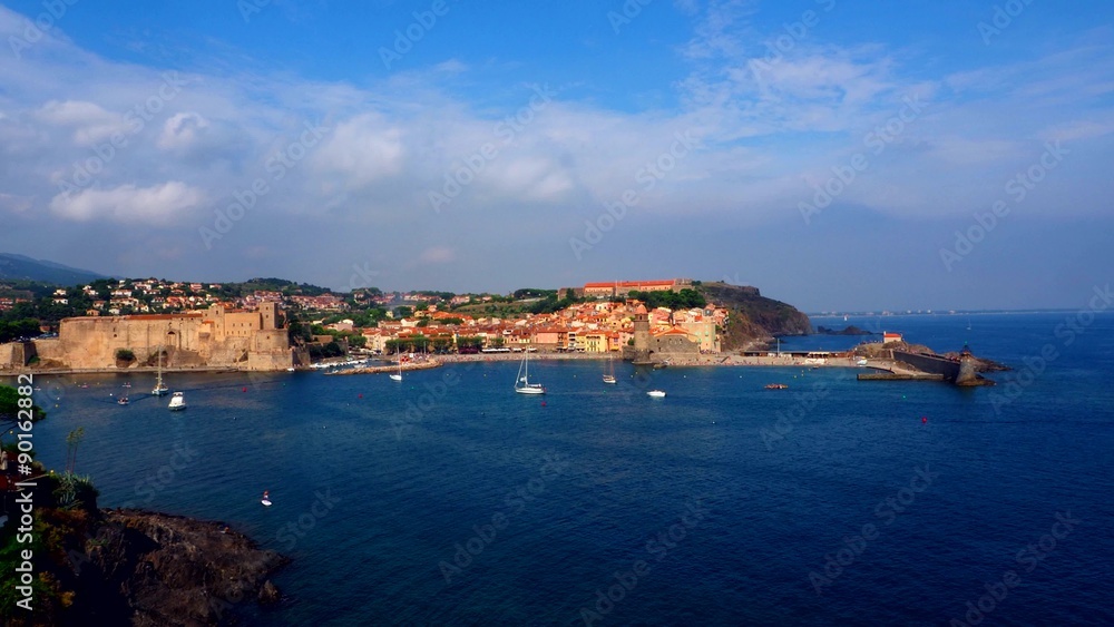 Time-lapse village de Collioure en bord de mer Time-lapse village de Collioure en bord de mer