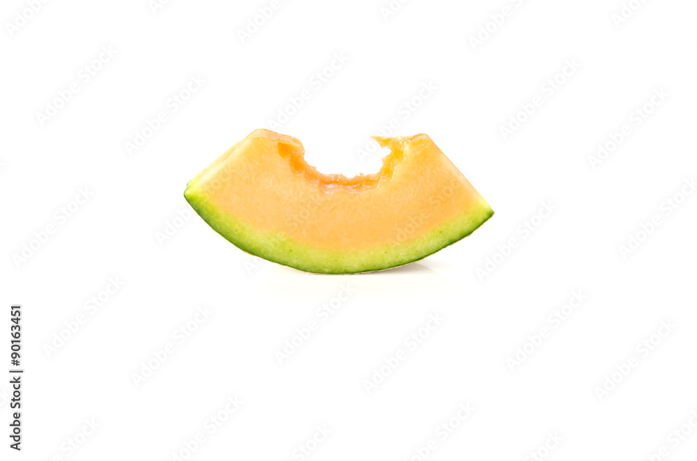 Melon orange on a white background. Melon orange on a white background.