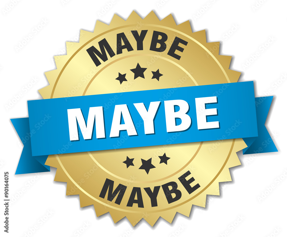 maybe 3d gold badge with blue ribbon maybe 3d gold badge with blue ribbon