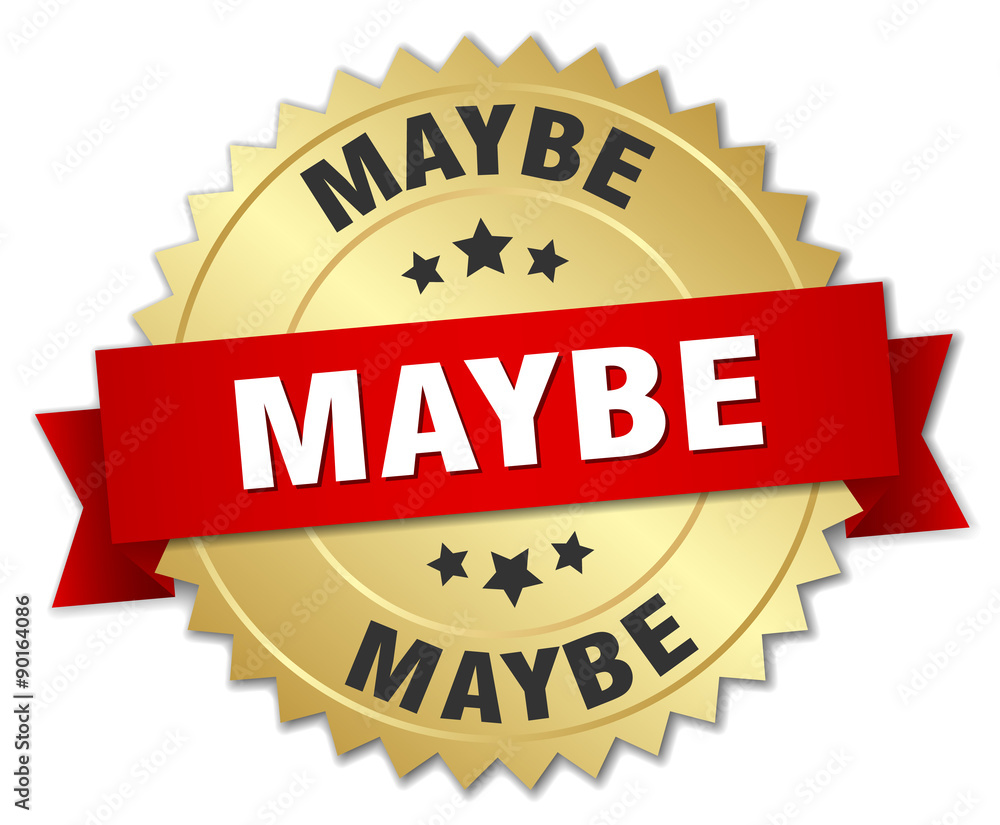 maybe 3d gold badge with red ribbon maybe 3d gold badge with red ribbon
