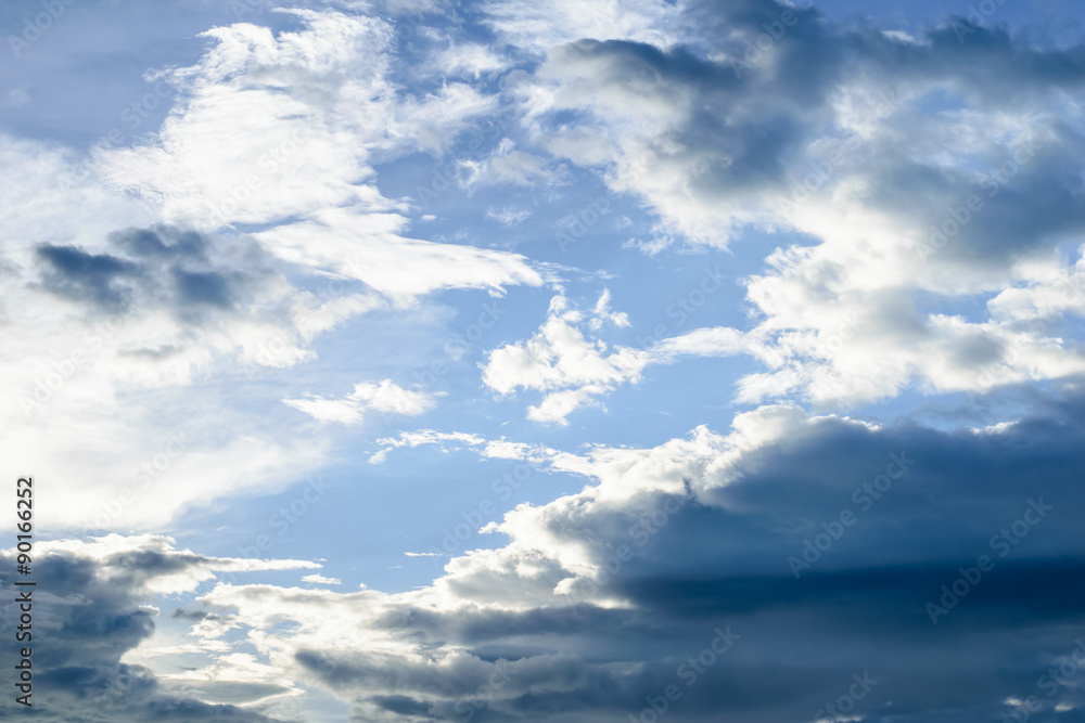 Blue sky with clouds perfect