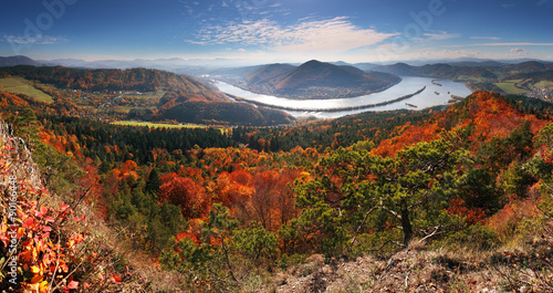 Panorama at autumn from peak Klapy #90166448