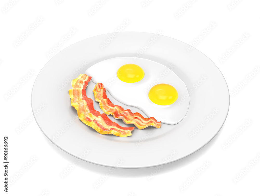 Scrambled eggs and bacon Scrambled eggs and bacon