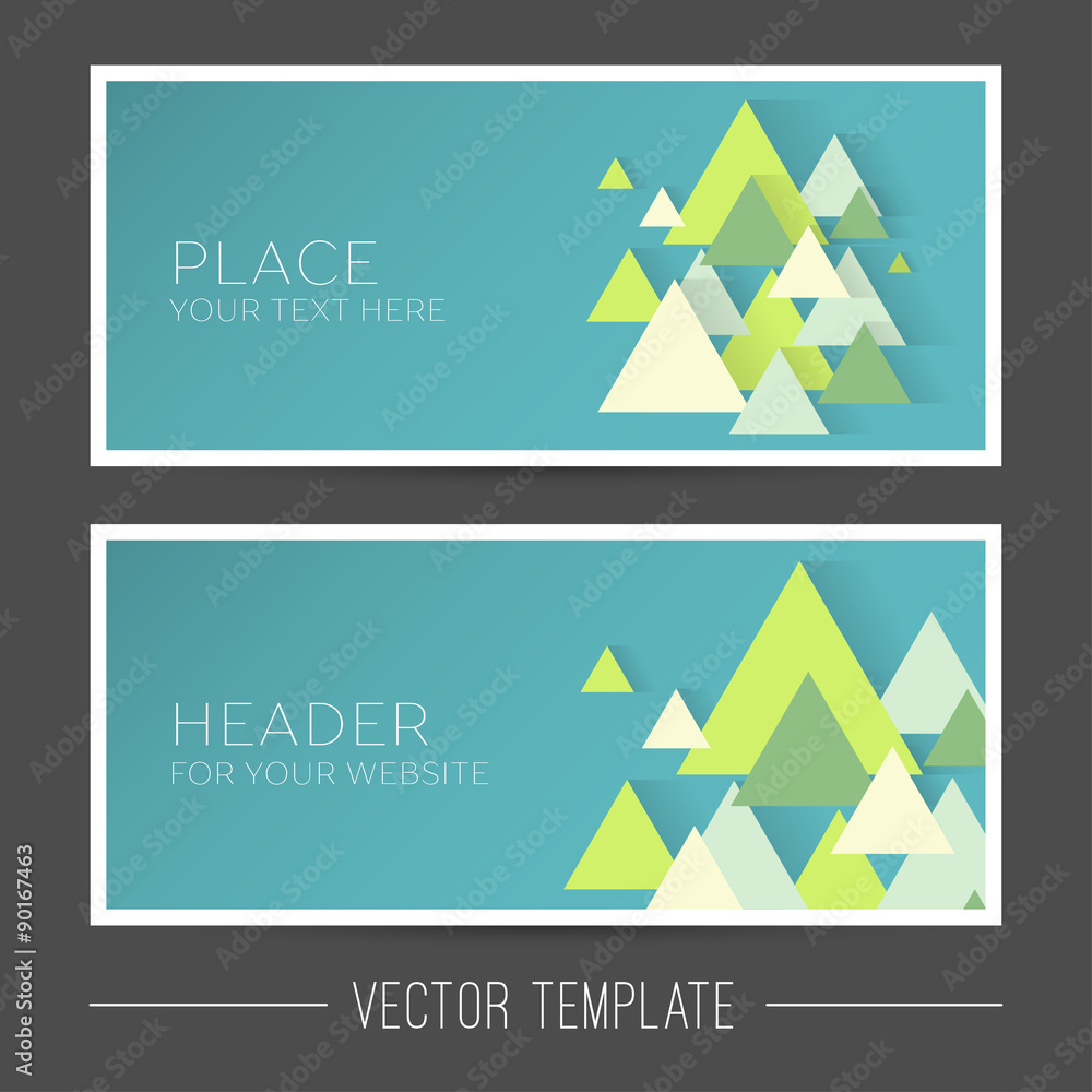Vector banner template