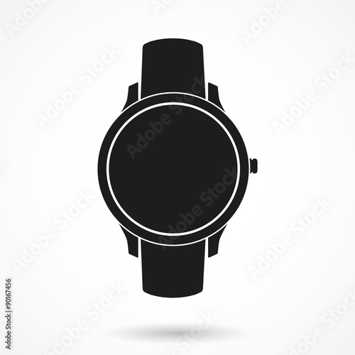 Silhouette symbol of Original design example smartwatch.