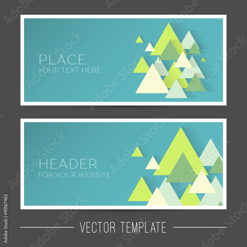 Vector banner template