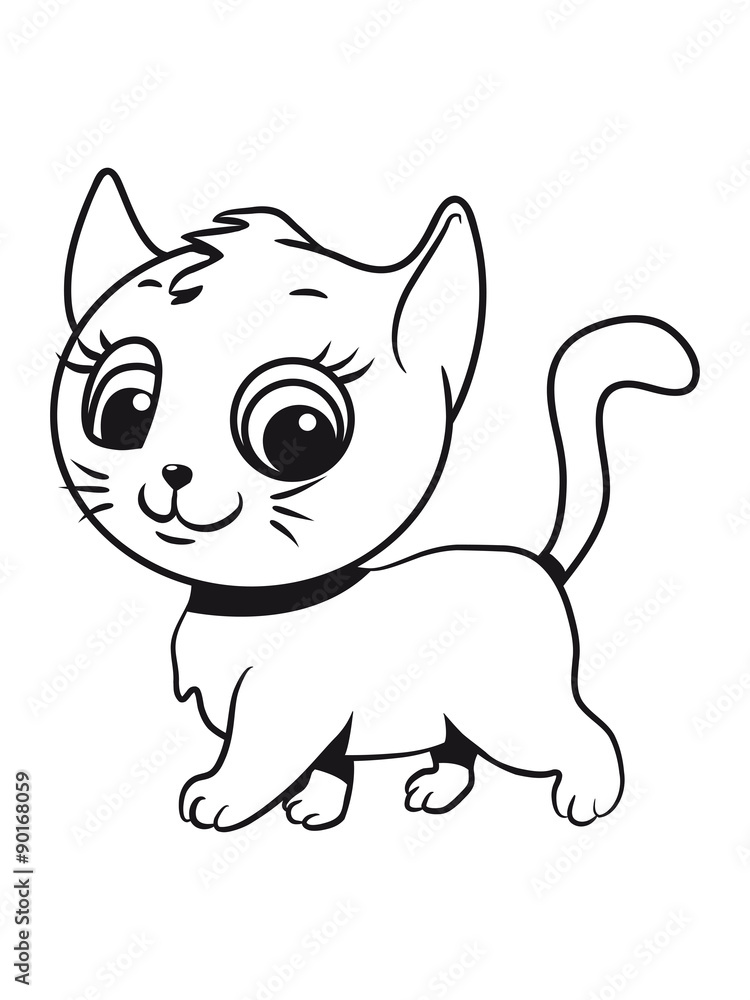 Fototapeta premium Cat loving Kleinjung