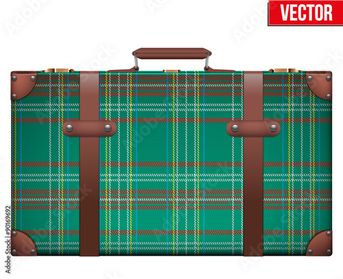 Vintage baggage suitcase for travel