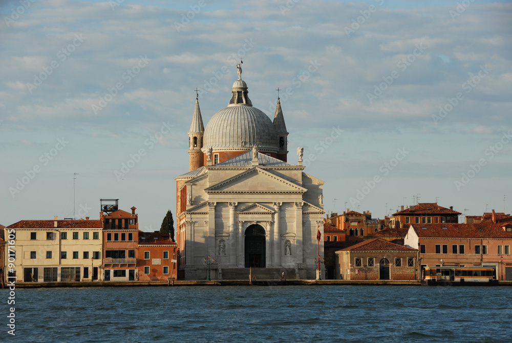 Redentore Church of the Most Holy Redeemer in Venice at dawn