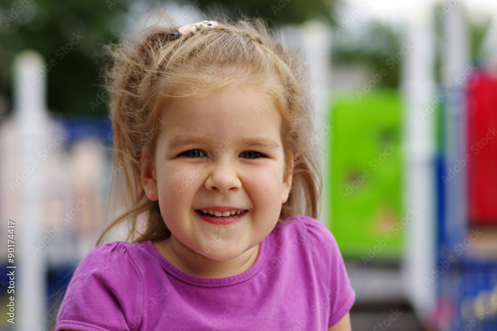girl on a playground girl on a playground
