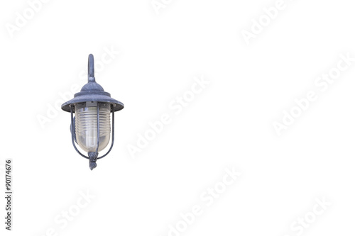 Old electric lamp retro style.