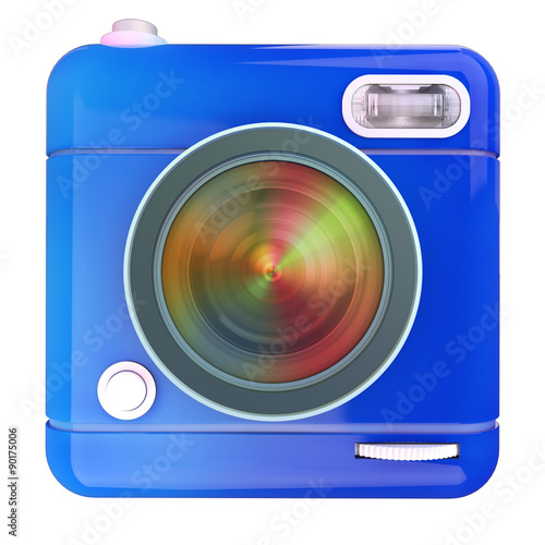 Camera icon blue