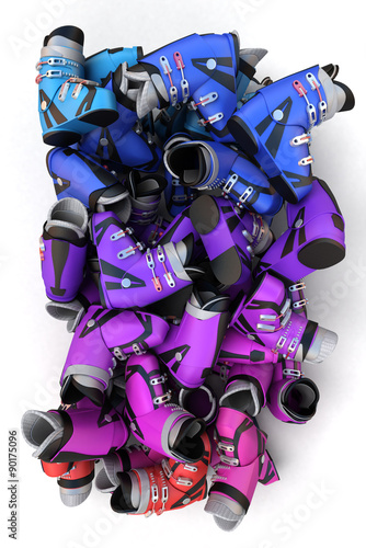 Skiing boots