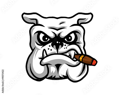smokers dog bulldog