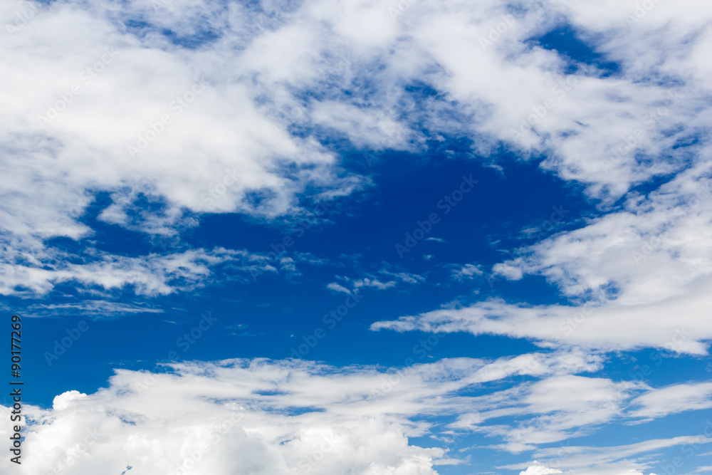 Naklejka premium Blue sky with cloud