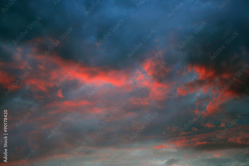 Beautiful sunset sky Beautiful sunset sky