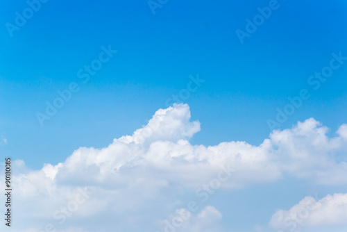 blue sky with cloud closeup © tope007