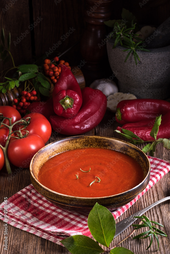 Paprika-Tomaten -Soup Paprika-Tomaten -Soup