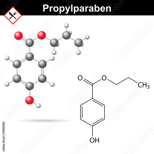 Propylparaben molecular structure