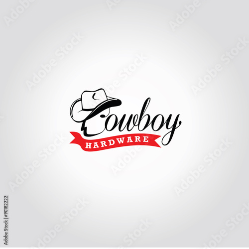 cowboy hat classic logotype