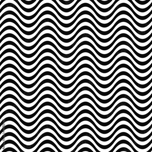 Repeating monochrome wave pattern