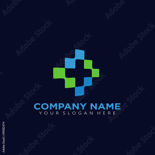Modern pixel Healtcare Medical cross logo or icon