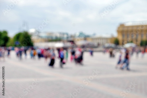 Abstract blurred city background