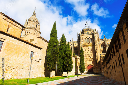 Cathedral of Salamanca in sunny day