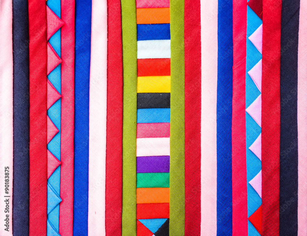 Fototapeta premium Colorful Patchwork Fabric background