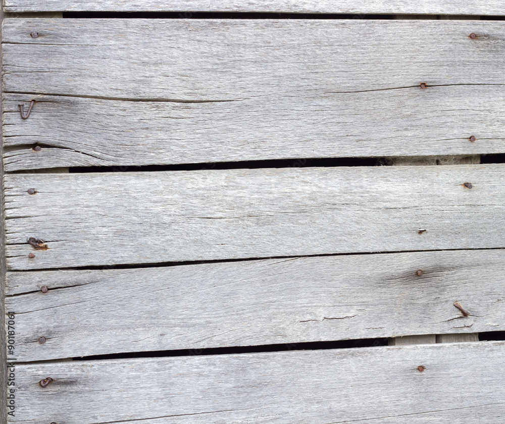 Boards with rusty nails in a row Boards with rusty nails in a row