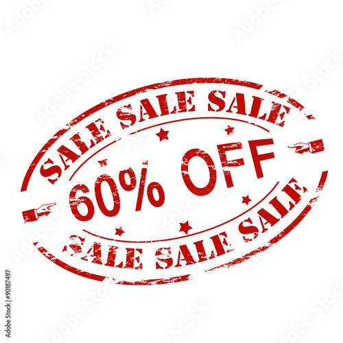 Sale sixty percent off