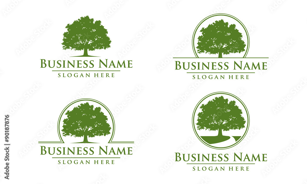 Obraz premium dąb, drzewo, logo
